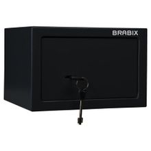 Сейф мебельный BRABIX SF-170KL, 170х260х230 мм, ключевой замок, черный, 291142, S103BR210514