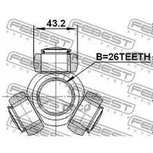 Трипод Volvo Xc90 2003-2014 26*43.2 Мм Febest арт. 2716S80T