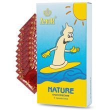 Классические презервативы AMOR Nature  Яркая линия  - 10 шт. (236317)