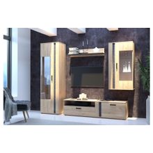 SV-мебель Гостиная МГС 1 Исполнение 1 Дуб Золотой   Камень Темный