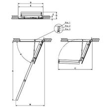 Лестница чердачная Velux Velta "Базовая" NLL 4030 60х120