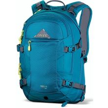 Женский зелено голубой сноуборд рюкзак с защитой спины Dakine Womens Pro Ii 26L Turquoise с креплением для сноуборда