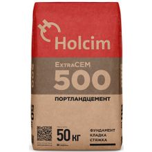 ХОЛСИМ цемент М-500 Д20 быстротвердеющий (50кг)   HOLCIM ExtraCEM 500 портландцемент ЦЕМ II А-И 42,5Б быстротвердеющий (50кг)