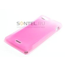 J Sony Xperia Силиконовый чехол розовый в тех.уп.