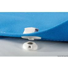 Osculati Perfix female snap fastener for fabric, white, 10.448.01