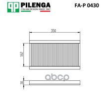 Фильтр Салонный PILENGA арт. FAP0430