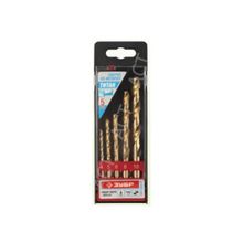 Набор ЗУБР Свёрла по металлу с покр. нитрид. титана, HSS, 4-10мм, 5 шт