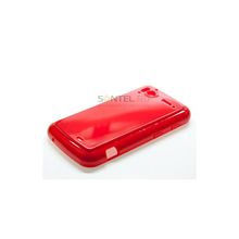 Силиконовый чехол для HTC Sensation вид №2 красный в тех уп. 00019666