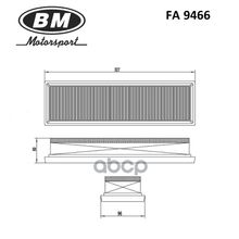 Фильтр Воздушный BM-Motorsport арт. FA9466