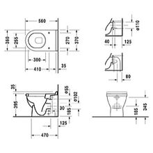 Унитаз приставной Duravit Starck 3 01240900001-WG антигрязевое покрытие