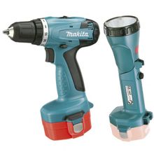 Аккумуляторная дрель-шуруповерт Makita 6281DWPLE, 14.4 В, фонарь, в чемодане