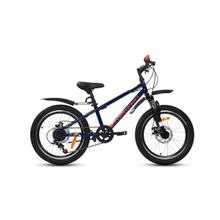 Подростковый горный (MTB) велосипед Unit 20 3.2 disc темно-синий красный 10,5" рама (2021)