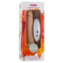 Телесный вибратор-ротатор на присоске Adrien Lastic Cesar Vibrator & Rotator 17,5см