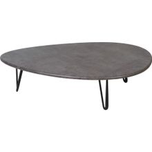 Слайн Стол журнальный Калифорния Дадли серый бетон