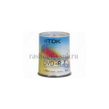 Диск Cake-100 шт (bulk) DVD-R TDK 16x 4.7 Gb Printable