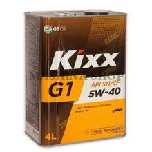 Моторное масло KIXX 5W-40 G1 син. 4л