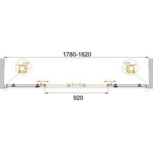 Душевая дверь в нишу CEZARES ANIMA BF-2 ANIMA-W-BF-2-160-C-Cr