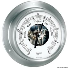 Osculati Barigo Sky barometer satined SS white, 28.185.00