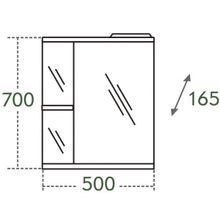 СанТа Мебель для ванной Сити Ника 50 R с ящиком