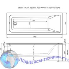 Панель фронтальная Aquanet Bright 180