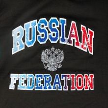 Футболка RUSSIAN FEDERATION с флоком. РК