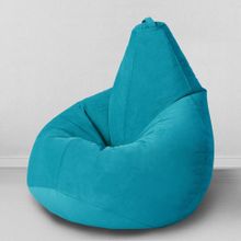 MyPuff кресло мешок Груша Бирюза, размер Компакт, мебельная ткань: bm_398