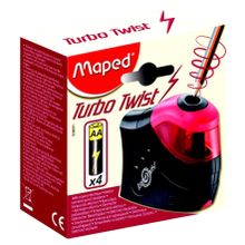 Точилка электрическая TURBO TWIST 1 отверстие плюс 2 лезвия Б Б MAPED