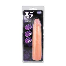 Blush Novelties Телесный фаллоимитатор без мошонки X5 7.5 COCK WITH FLEXIBLE SPINE - 19 см. (телесный)