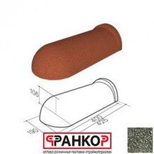 Конек полукруглый 190 Gerard (Forest Green 311), L полезная=405мм