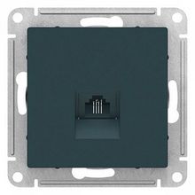 Розетка телефонная 1xRJ11 ATLASDESIGN, изумруд |  код. ATN000881 |  Schneider Electric