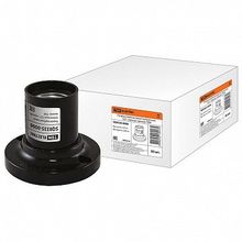 Патрон карболитовый потолочный, Е27, Черный прямой |  код. SQ0335-0006 |  TDM