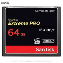 Карта памяти SanDisk Compact Flash 64GB Extreme Pro (160MB s)  SDCFXPS-064G