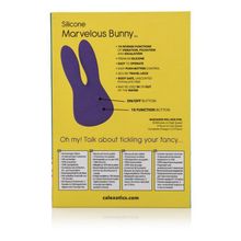 California Exotic Novelties Фиолетовый виброзайчик Mini Marvels Silicone Marvelous Bunny (фиолетовый)