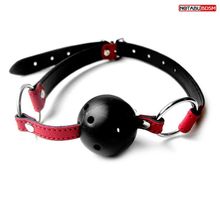 Bior toys Красно-черный кляп-шарик Ball Gag (красный с черным)