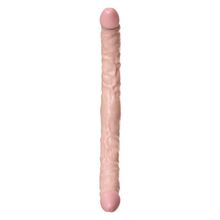 Двусторонний фаллоимитатор Realstick Nude - 42,5 см. (телесный)