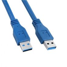 Кабель USB 3.0 Am=>Am - 0.5 м, синий, 5bites (UC3009-005)