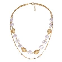 Многослойное колье "Ракушки" (арт. 81131-7)