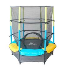 Батут DFC JUMP KIDS 55" 55INCH-JD-YB желтый синий, сетка (137см)