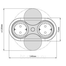 Розетка SFL Eight S черный