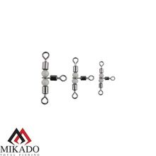 Вертлюжок роликовый на трубке Mikado BN 5*6.  тест 30 кг. (5 шт.)