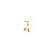 Самокат 3-х колесный Lider Kids XG5102C-002 зеленый желтый, игрушка собачка