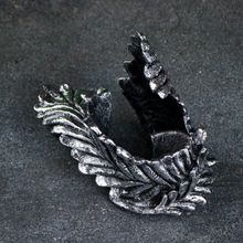 Подставка под бутылку Перо серебро, 12х21х15см