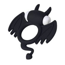 Черное эрекционное кольцо на пенис JOS COCKY DEVIL Черный