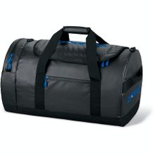 Чёрная непромокаемая сумка DAKINE CREW DUFFLE 70L BLACK с молнией карманами со всех сторон и стёганым наплечным ремнём