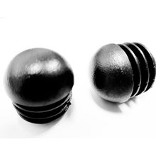 Заглушка круглая на диаметр тпубы 25мм внутренняя сферическая черная