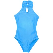 Emdi гимнастический без рукавов голубой