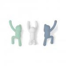 Umbra Вешалки-крючки Buddy 3 шт. разноцветные-2 арт. 318165-370