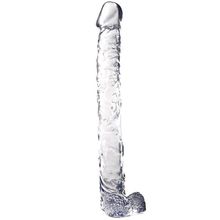 Dream Toys Прозрачный фаллоимитатор-гигант JELLY JOY BIG BOYZ EXTRA LONG CLEAR DONG - 36 см. (прозрачный)