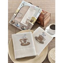 Салфетки METEOR  вафельные  в коробке  40*60 (2 шт.) KANAVE COFEE