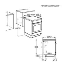 Электрическая плита Electrolux RKR520200W 50см белый